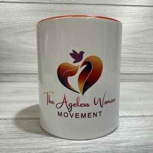 ORCA COATINGS Coffee Mug Ageless Women Movement 3.25x3.75" Orange Interior